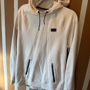 Abercrombie & Fitch Cream Sweatshirt with Black Logo Patch